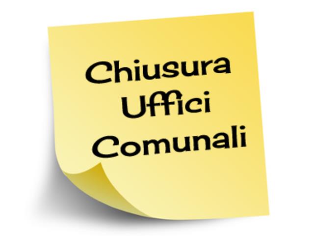 Chiusura uffici comunali sabato 02.11.2024