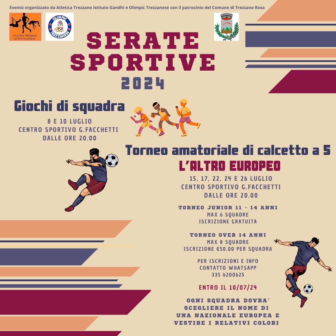 Serate Sportive e Torneo Calcetto 2024
